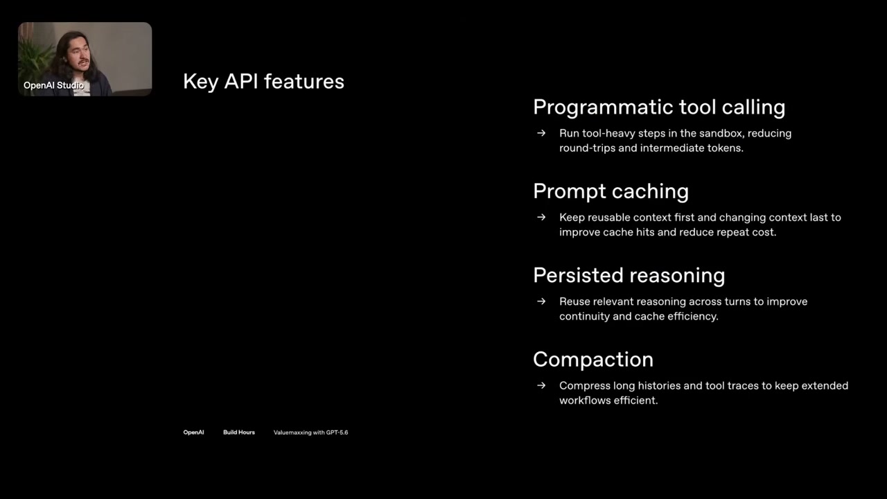 Key API features 슬라이드 — 네 가지 기능